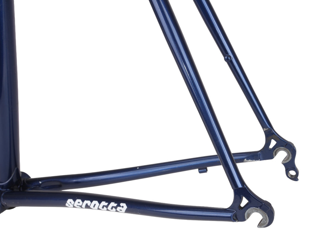 Serotta CSI Steel Road Bike Frameset 60cm Carbon Fork BLUE 700c Record USA Made