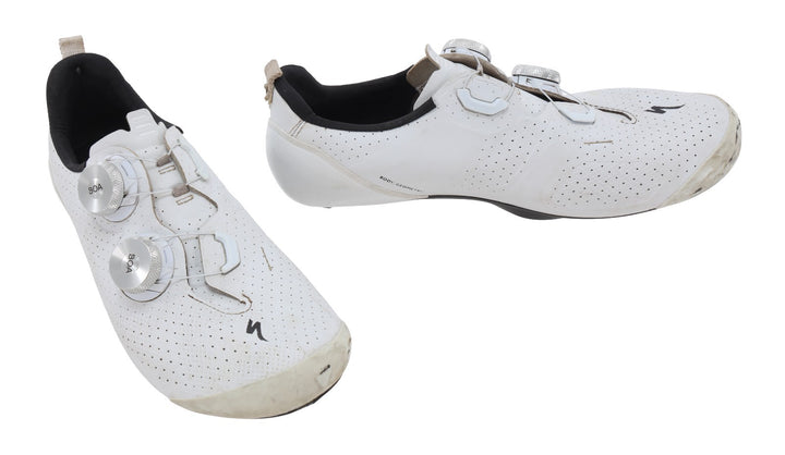 Specialized S-Works Torch Carbon Road Bike Shoes EU 38.5 Mens US 6 WHITE 3-Bolt