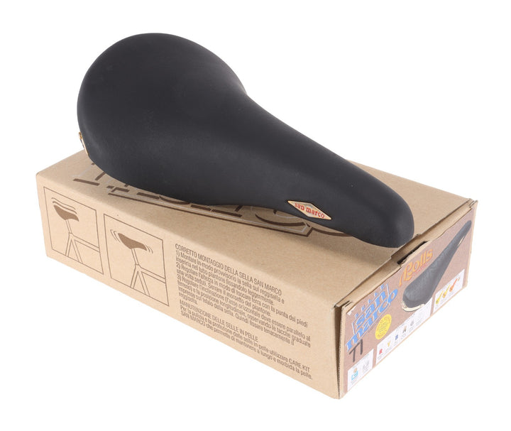 Selle San Marco Rolls Classic Titanium Bike Saddle 145mm BLACK 7x 7mm Vintage