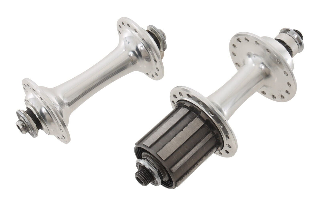 Shimano Dura-Ace 7700 9 Speed Front & Rear Hub Set 32H 100/130mm QR Vintage Bike