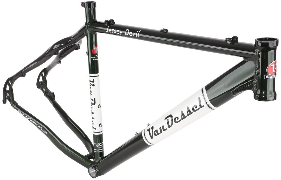 Van Dessel Jersey Devil 29er Alloy Hardtail Mtn Bike Frame XL Green Disc XC 2007