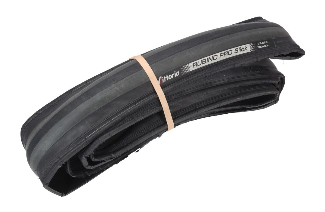 Vittoria Rubino Pro Slick Clincher Road Bike Tire 700 x 23c BLACK Triathlon