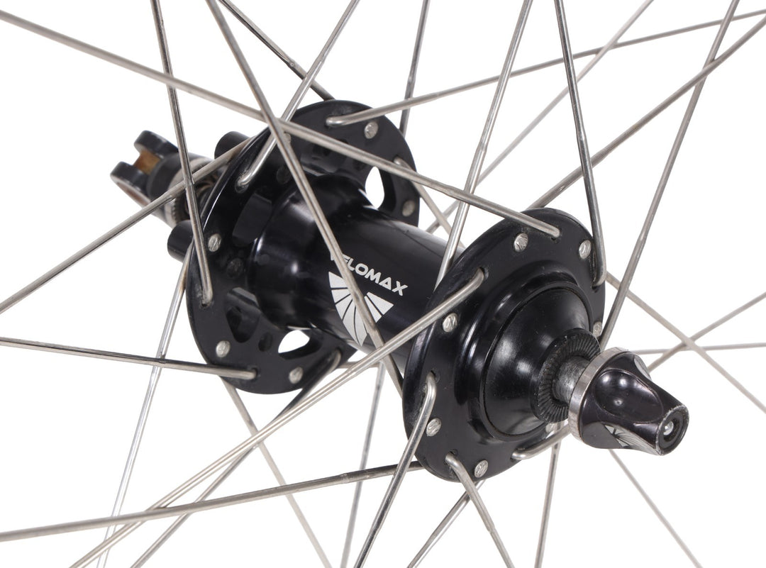 Velomax Sagitta Alloy Clincher Road Bike Wheelset Disc Shimano 10s Rim QR 700c