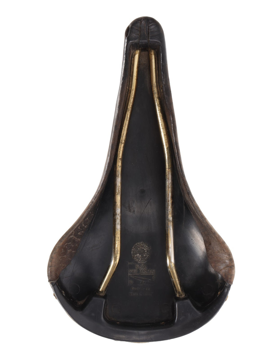Selle San Marco Rolls Road Bike Saddle 150mm BROWN 7 x 7mm Steel Gold Vintage