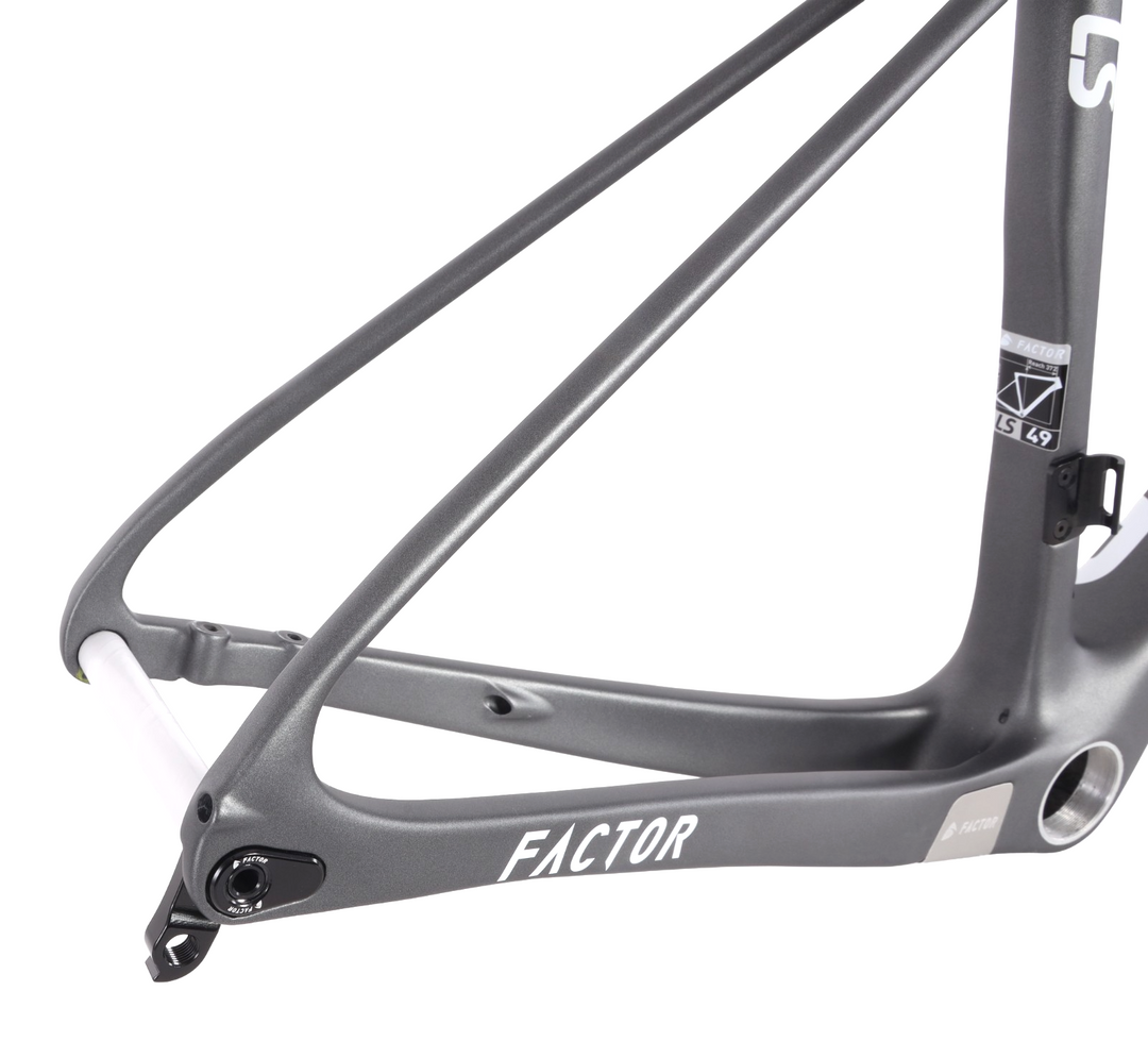 Factor LS Premium Disc Carbon Gravel Bike Frameset 49cm Gunmetal Race CX 2023