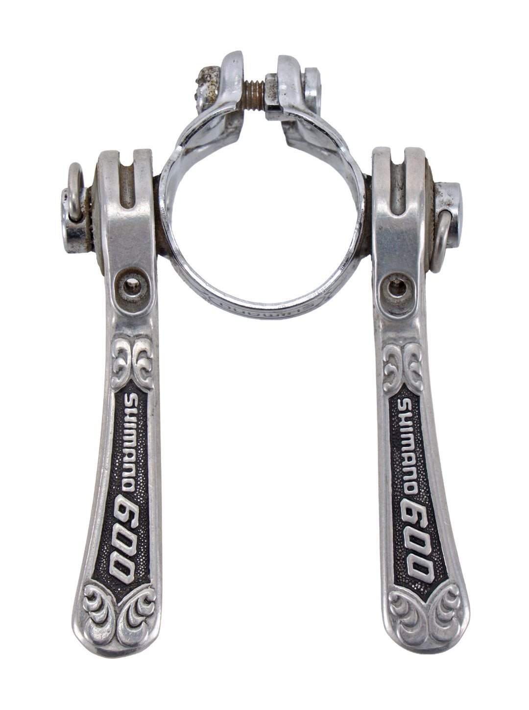 Shimano 600EX Arabesque SL-6200 Downtube Shifters 2 x 6s Clamp-On 28.6mm Vintage