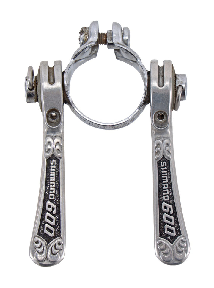 Shimano 600EX Arabesque SL-6200 Downtube Shifters 2 x 6s Clamp-On 28.6mm Vintage