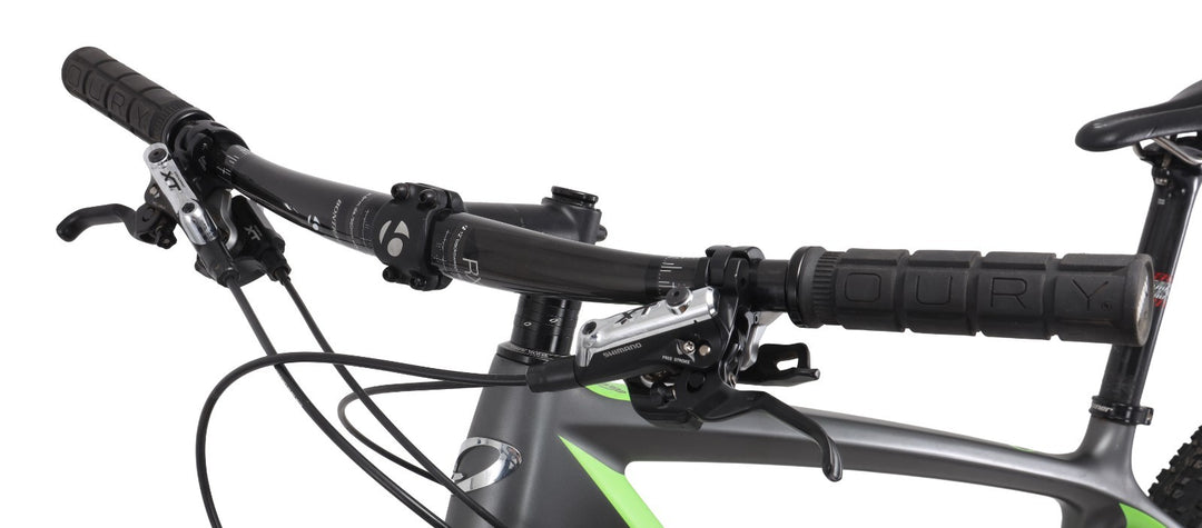 Niner Air 9 Carbon 29" Hardtail Mtn Bike 2x10s LG Grey/Green Fox Shimano XT 2016