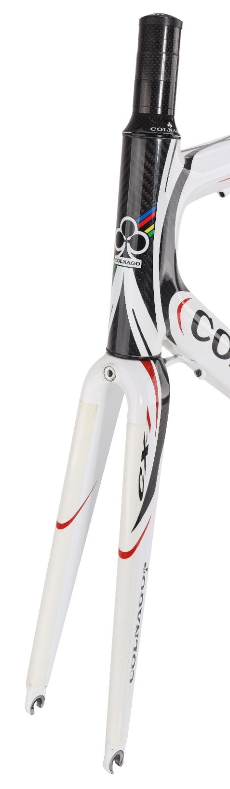 Colnago CX-1 Carbon Road Bike Frameset 56s WHITE 700c QR Rim Brake Italy 2009