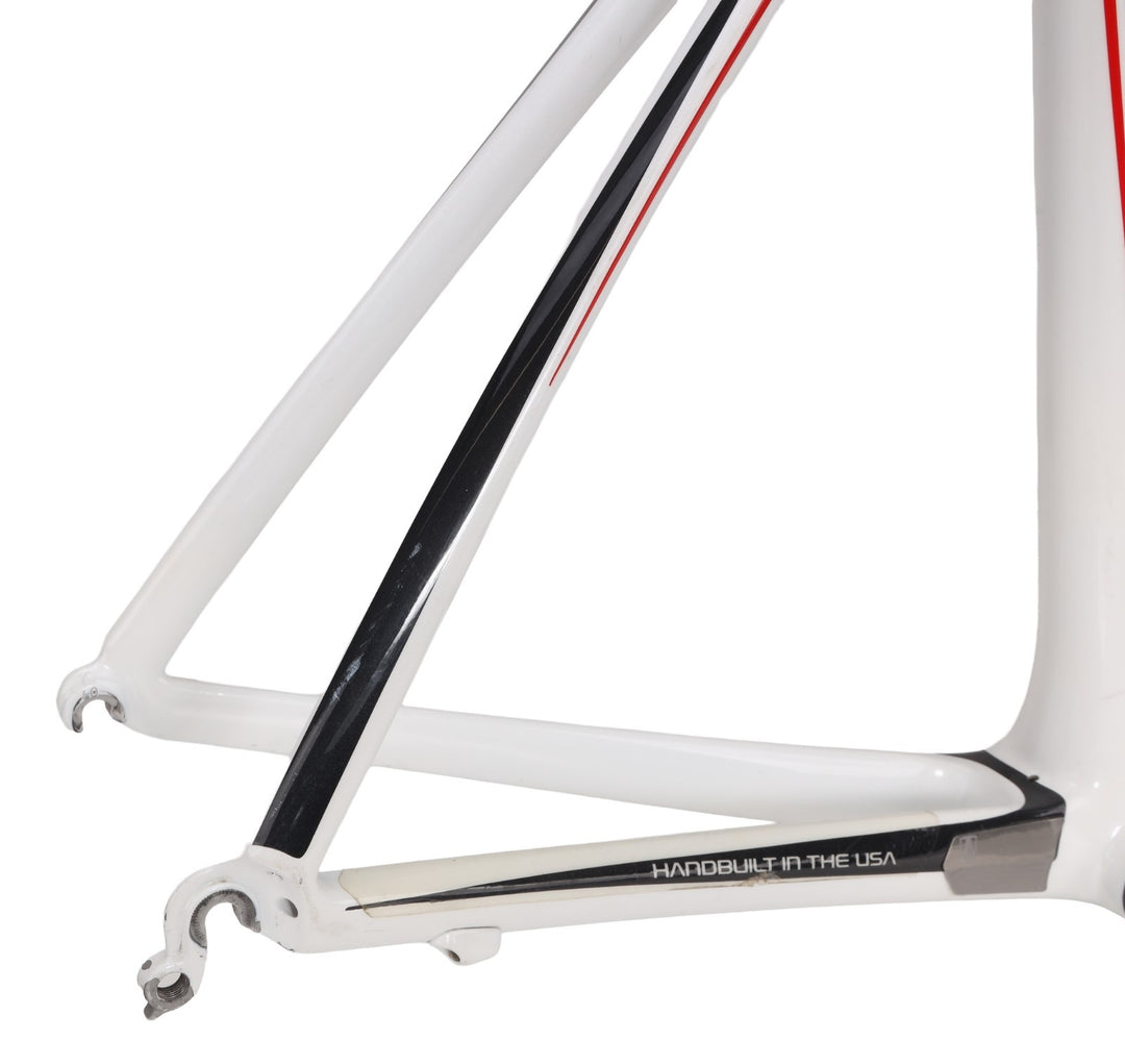 Trek Madone 6.9 OCLV Red Carbon Road Bike Frameset XL 60cm WHITE Rim QR USA 2008