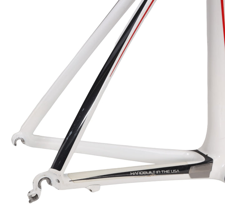 Trek Madone 6.9 OCLV Red Carbon Road Bike Frameset XL 60cm WHITE Rim QR USA 2008