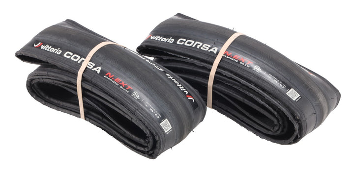 Vittoria Corsa N.EXT Clincher Road Bike Tires 700x32c PAIR Graphene Silica