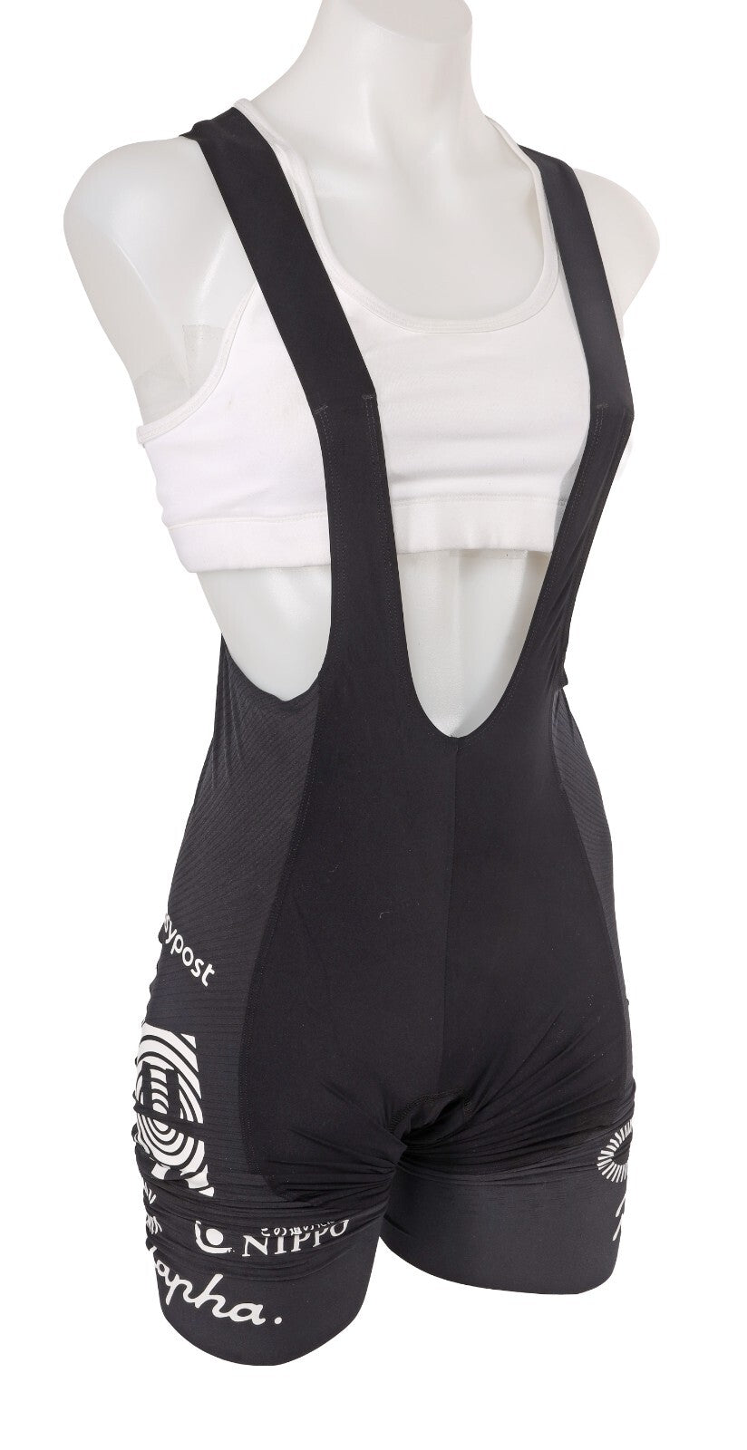 Rapha EF Cannondale Pro Team Powerweave Bib Shorts Women SMALL Black Cycling