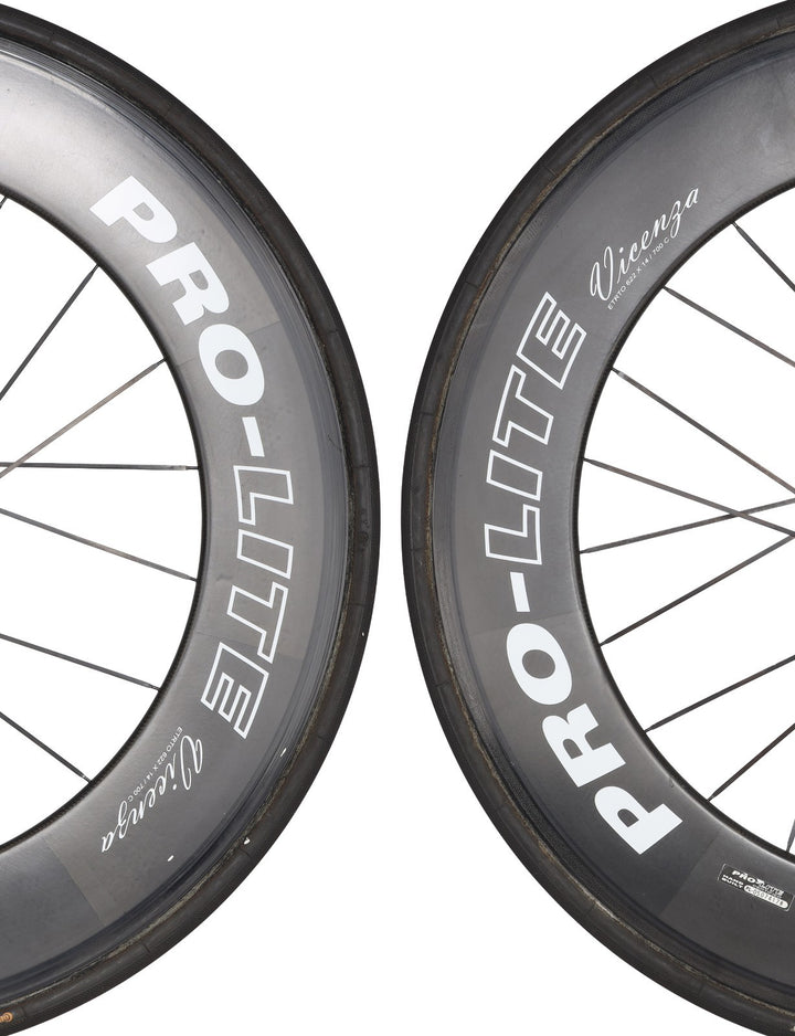 Pro-Lite Vicenza Carbon Tubular Road Bike Wheelset 700c 11 Spd QR Rim w/ Tires