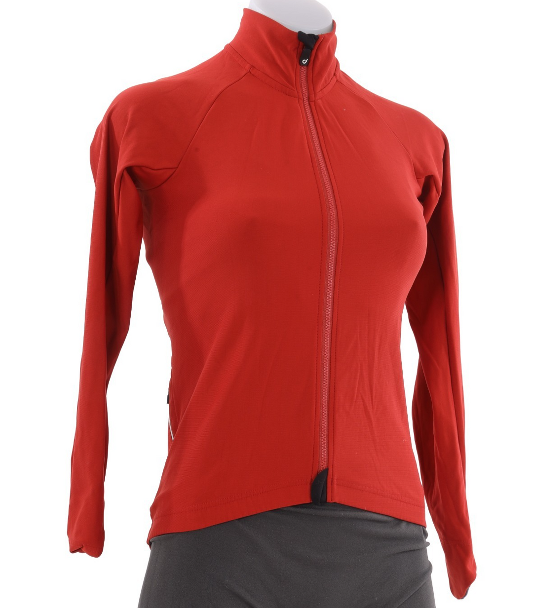 Velocio Thermal Long Sleeve Cycling Jersey Women X-SMALL Orange Winter Cycling