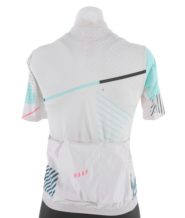 MAAP Women Pro Fit Short Sleeve Jersey SMALL White Road Bike Gravel Race CX MTB