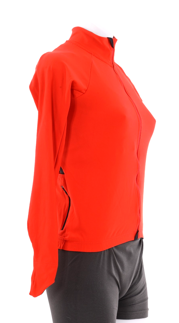 Velocio Recon Thermal Long Sleeve Cycling Jersey Women SMALL Orange Winter
