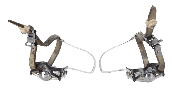 Campagnolo 1037/a Record Strada Superleggeri Road Bike Pedals 9/16" w/ Toe Clips