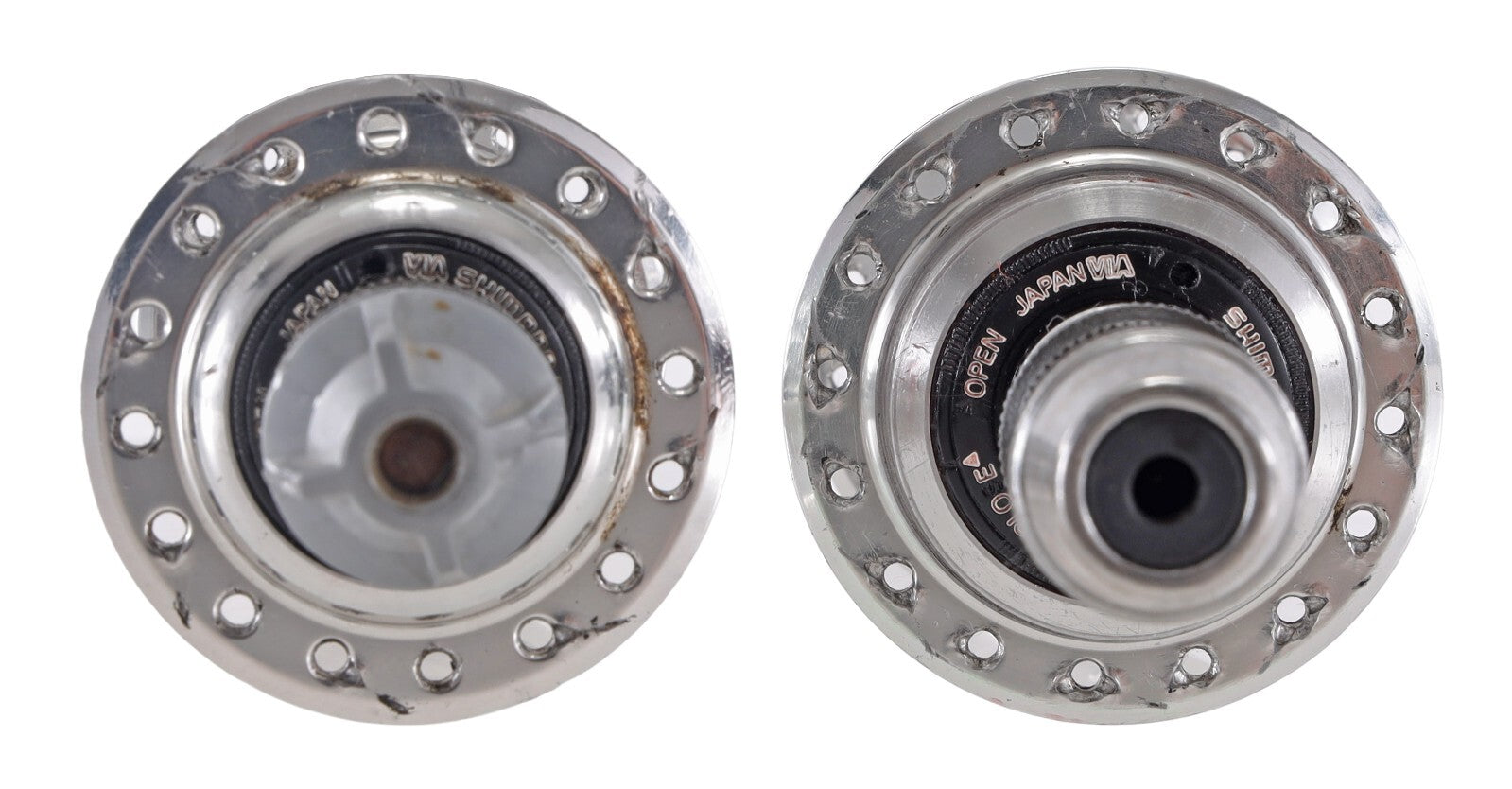 Shimano Dura-Ace 7400 Freewheel 6 Speed Front/Rear Hub Set 100