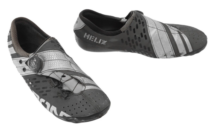 Bont Cycling Helix Carbon Road Shoes EU 42 US Men 8 Black BOA 3 Bolt Bike Tri TT