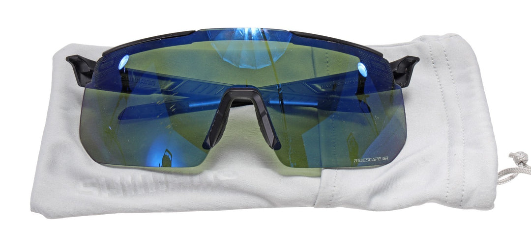 Shimano S-Phyre Cycling Sunglasses Black Ridescape GR Lens CE-SPHR2 Gravel Road