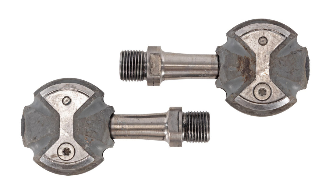 Speedplay Zero Clipless Road Bike Pedals Gray 50mm Titanium 4 Bolt Tri Race TT