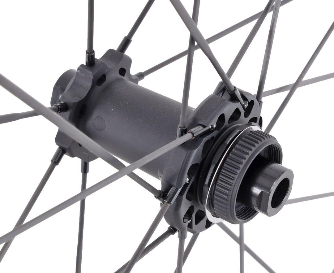 Elitewheels Drive 50D Carbon Spoke Disc Tubeless Road Wheelset 12/13 Spd Ceramic