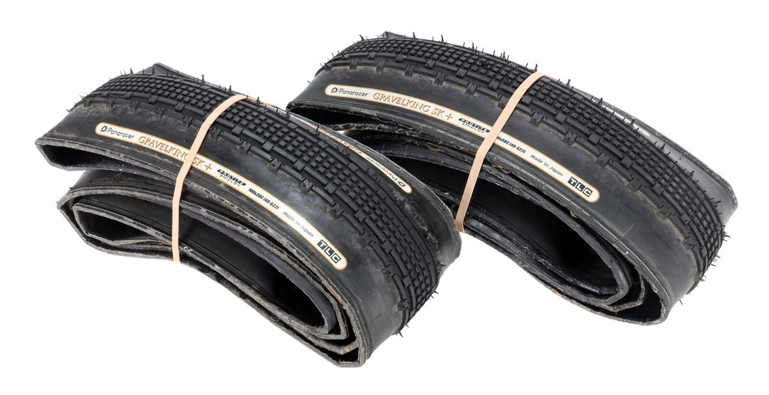 Panaracer GravelKing SK+ Tubeless 700 x 38c Gravel Bike Tire PAIR Black TLC