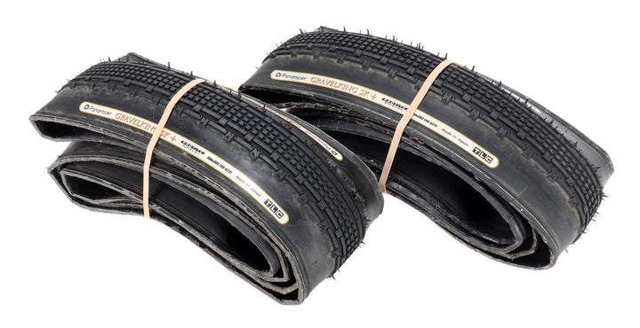 Panaracer GravelKing SK+ Tubeless 700 x 38c Gravel Bike Tire PAIR Black TLC