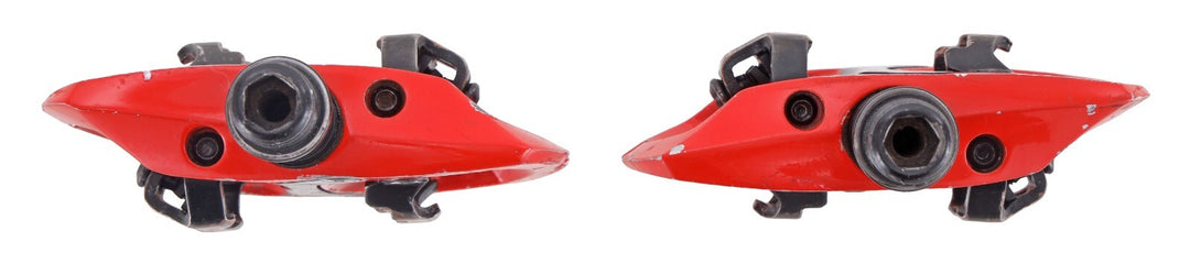 iSSi Trail III SPD Clipless Mountain Bike Pedals Red 9/16" Dual Sided 4° Float