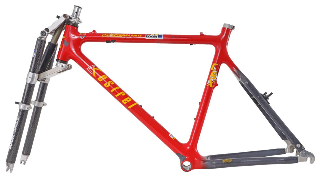 Kestrel CSX Graphite 26" MTB Frameset LG LOOK Fournales Carbon Fork 90's Vintage