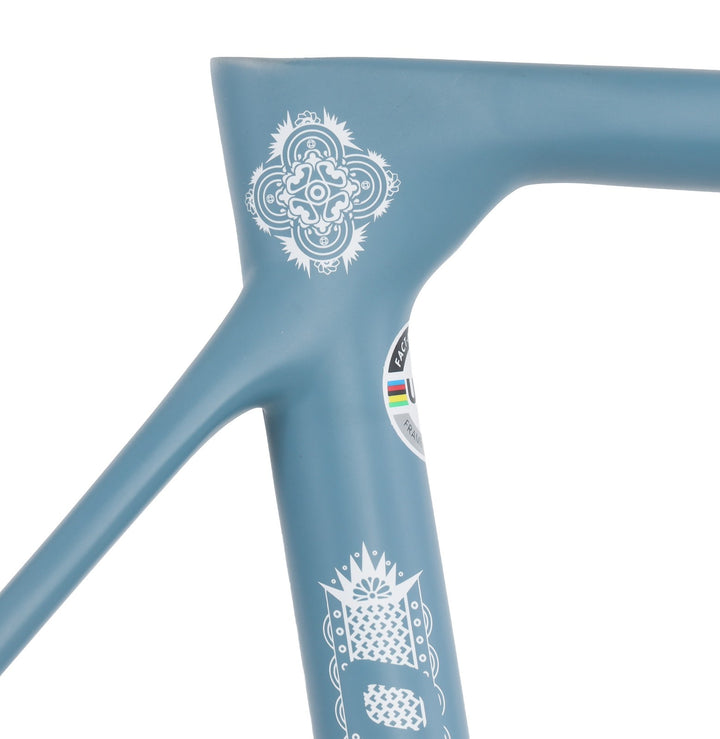 Factor O2 VAM Disc Premium Carbon Road Bike Frameset 58cm Ornate Azure 2023