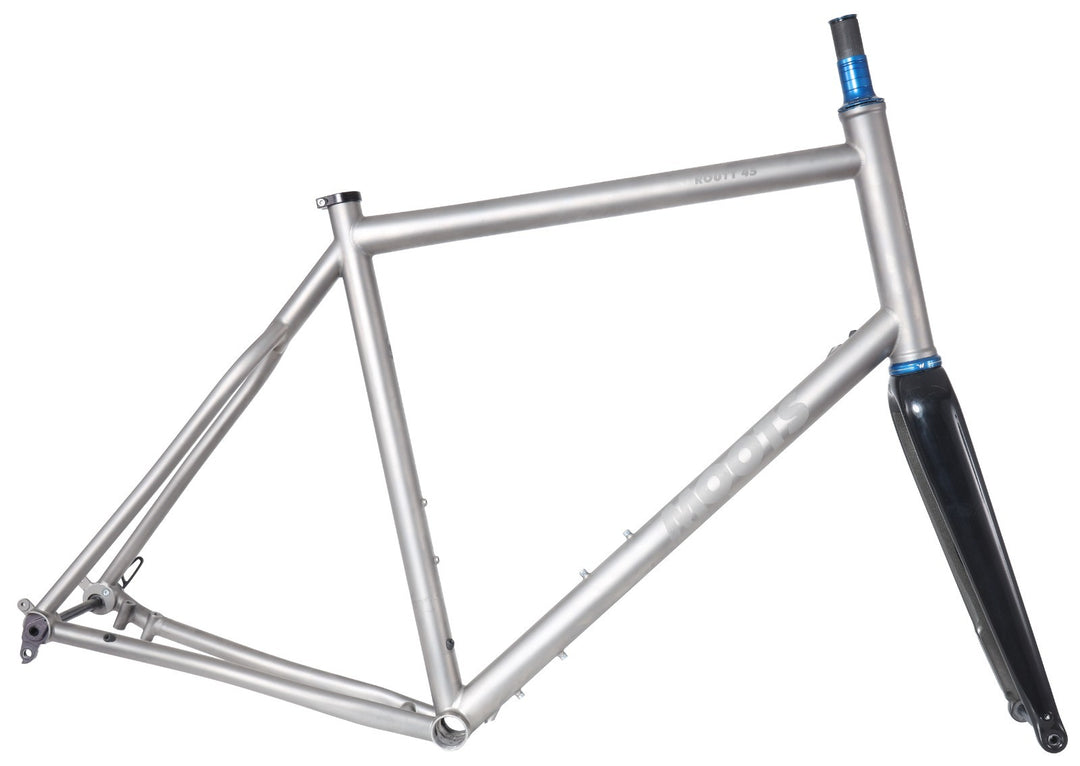 Moots Routt 45 Titanium Gravel Bike Disc Frameset 58cm Carbon Fork 700c USA Made