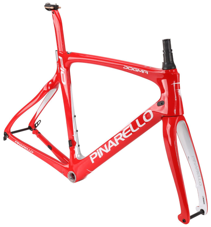 Pinarello Dogma F10 Disc Carbon Road Bike Frameset 56cm Red White Italy 2020