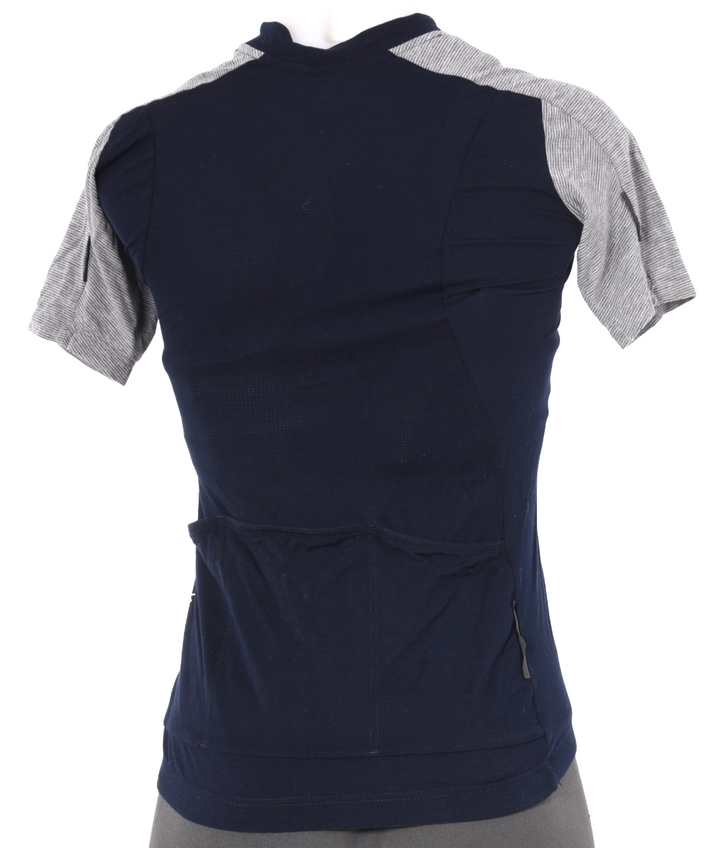 Velocio Recon Short Sleeve Cycling Jersey Women SMALL Blue/Grey Road Bike Gravel