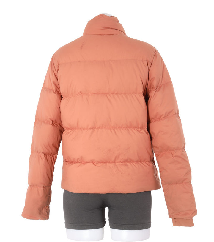 Patagonia Women's Silent Down Jacket SMALL Orange Ski Hike Outdoor Winter Fall