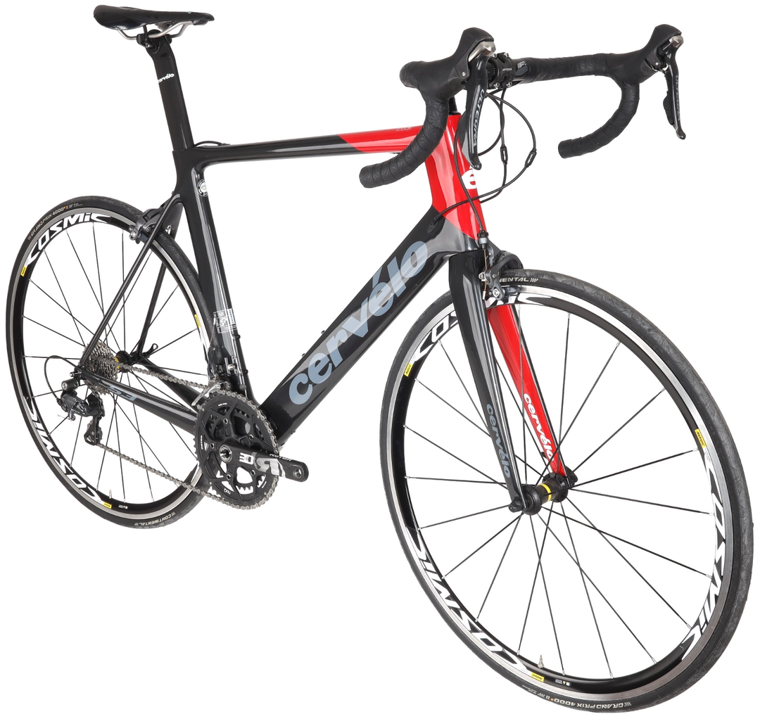 Cervelo S3 Ultegra Carbon Road Bike 2x 11 Sp 58cm Shimano BLACK 700c Rim QR 2016