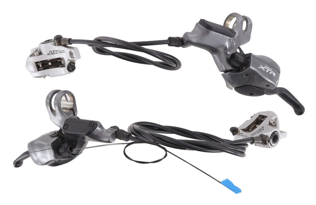 Shimano XTR ST-M965 Dual Control 3x9s MTB Shift Brake Lever SET w/ Calipers Post
