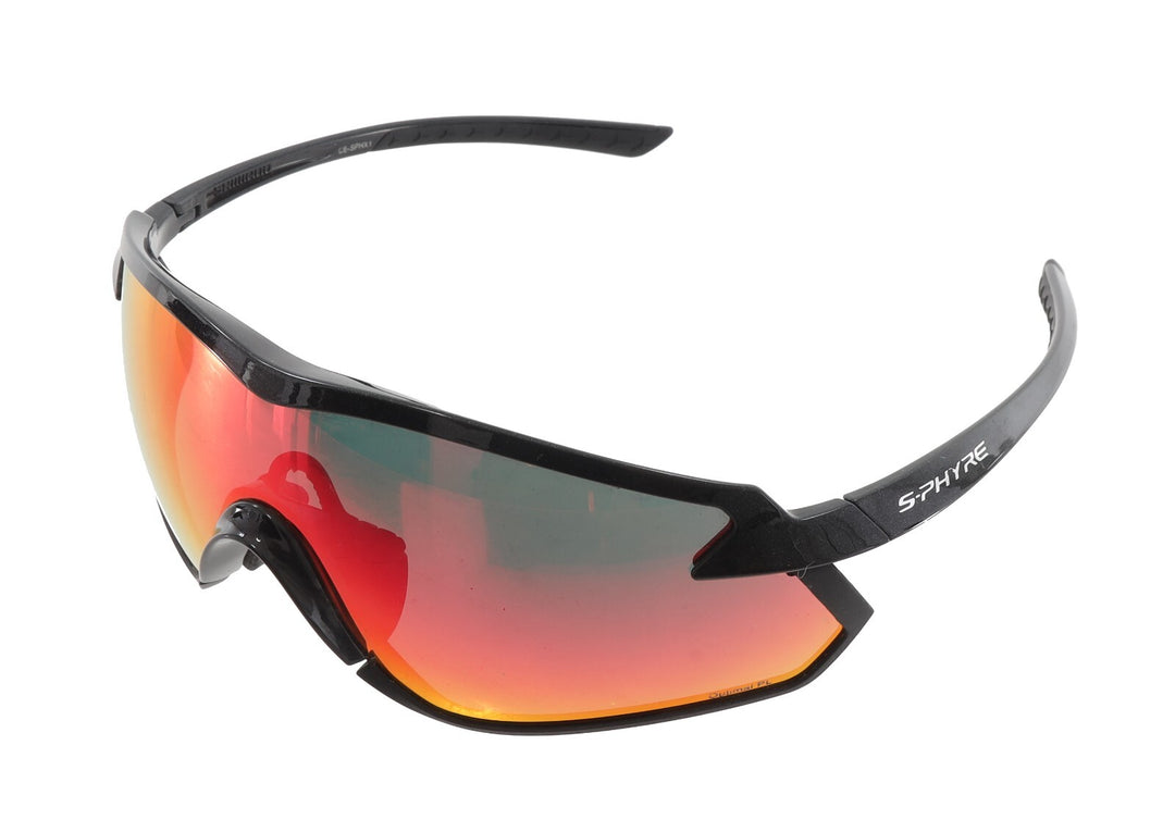 S-Phyre X1 Cycling Sunglasses BLACK Optimal PL Polarized Lens Photochromic Spare