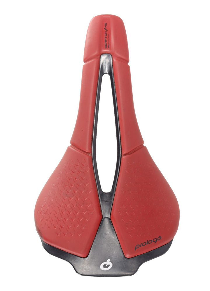Prologo Scratch M5 140mm Carbon Road Bike Saddle Tirox 7 x 7mm RED CX Gravel
