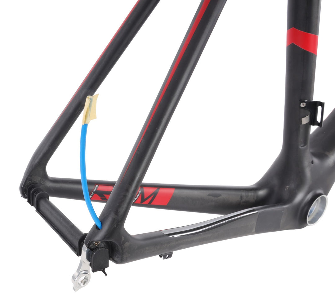 Litespeed L1 Carbon Road Bike Frameset LARGE Matte Nude/Red 700c QR Rim 30T 2016