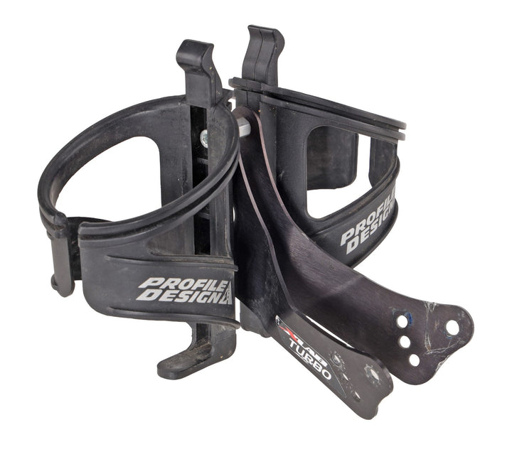 XLAB Turbo Wing Dual Triathlon Bike Mount w/ Profile Design Kage Bottle Cages
