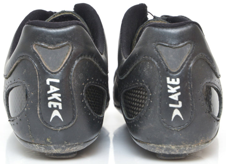 Lake CX331 Carbon Road Bike Shoes EU 39.5 US Men 5.5 BLACK 3 Bolt BOA Cycle Race