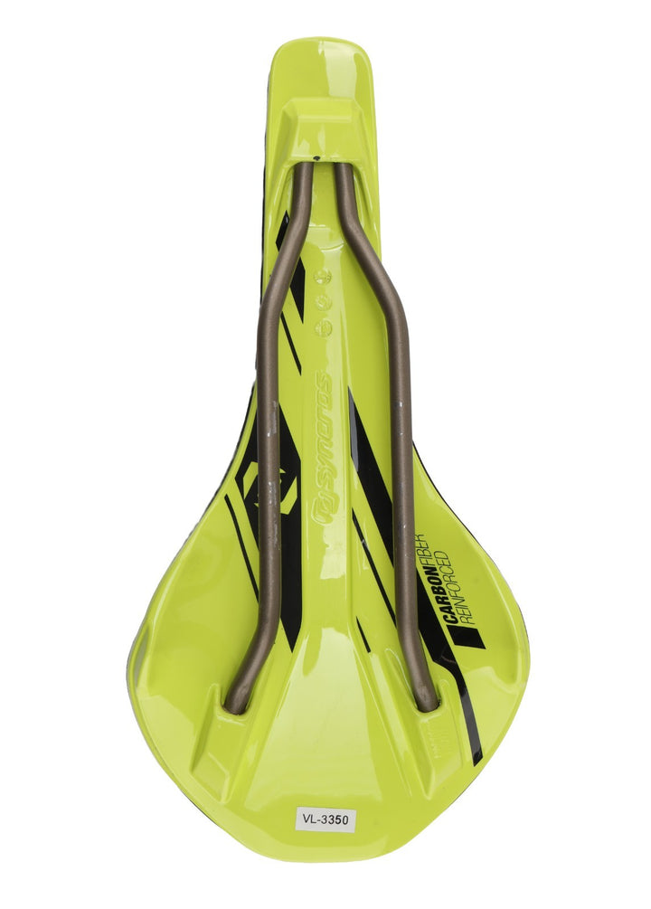 Syncros XR 1.5 Mountain Bike Saddle 132mm NARROW 7 x 7mm Ti Rail BLACK/YELLOW
