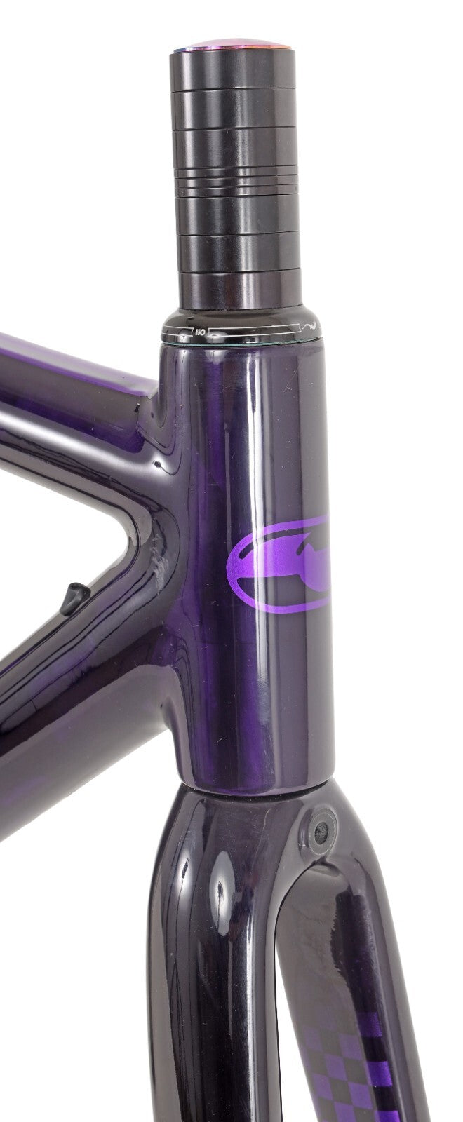 Crumpton Carbon Road Bike Frameset 49cm Custom Purple Rim Brake QR Race Di2 2015