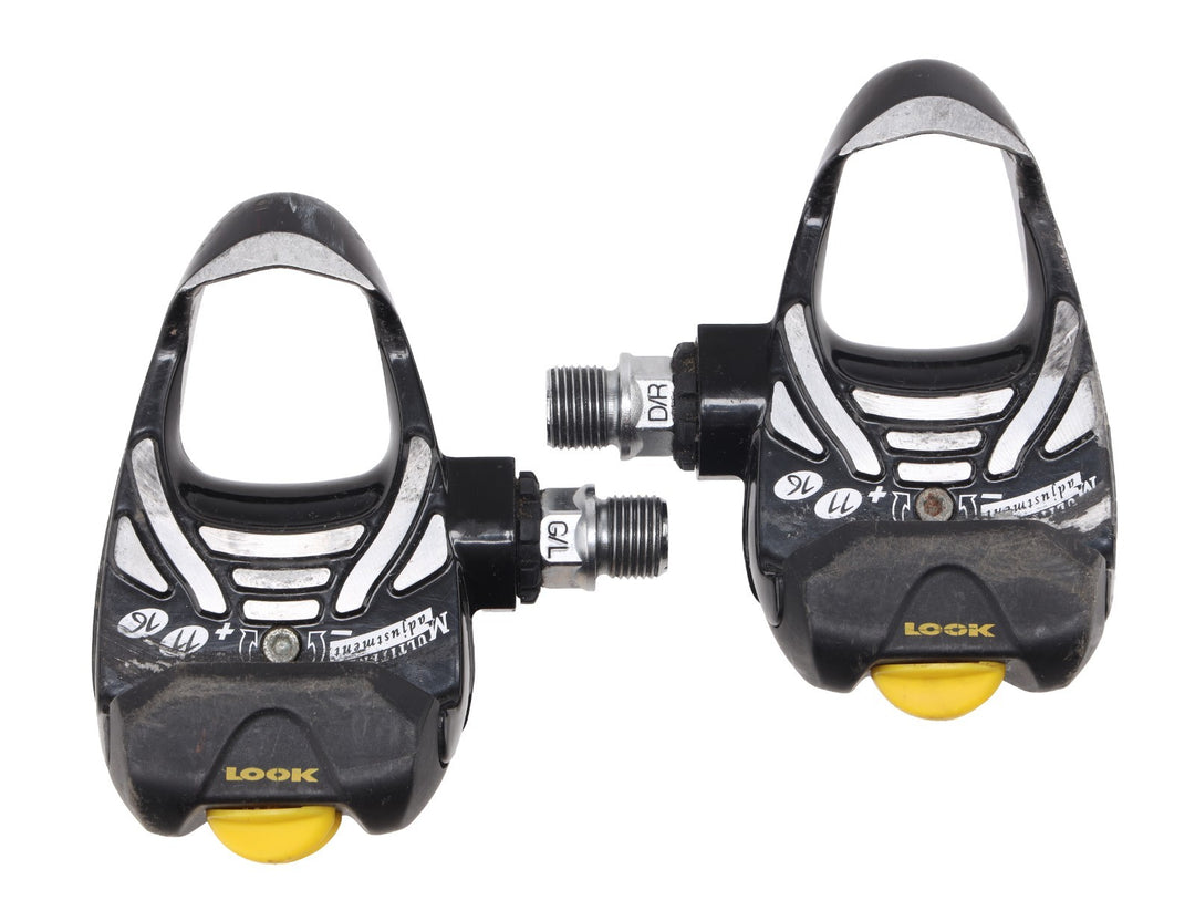 Look PP 396 Free-Arc Clipless Road Bike Pedals 3-Bolt Delta BLACK Alloy