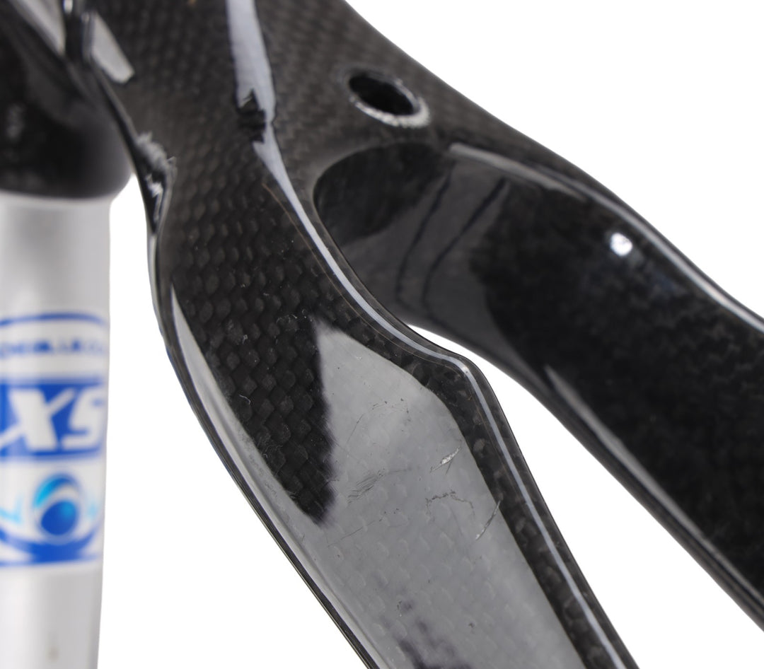 Blue Cycles RC7 Carbon Road Bike Frameset X-Small GLOSS CLEAR Rim QR USA 2008