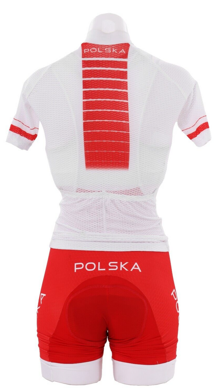 Prinzwear Team Poland Short Sleeve Cycling Kit Women XS Road Bike Polska TdF