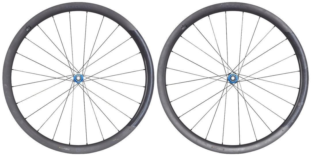 Black Inc Thirty Four Carbon Tubeless CL Disc 12s Road Bike Wheelset SRAM XDR