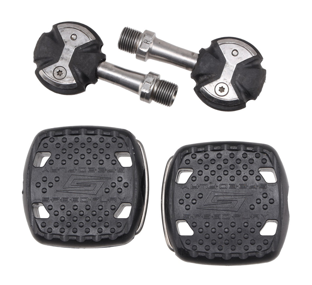 Speedplay Zero Clipless Road Bike Pedals BLACK 53mm Stainless Spindle Triathlon